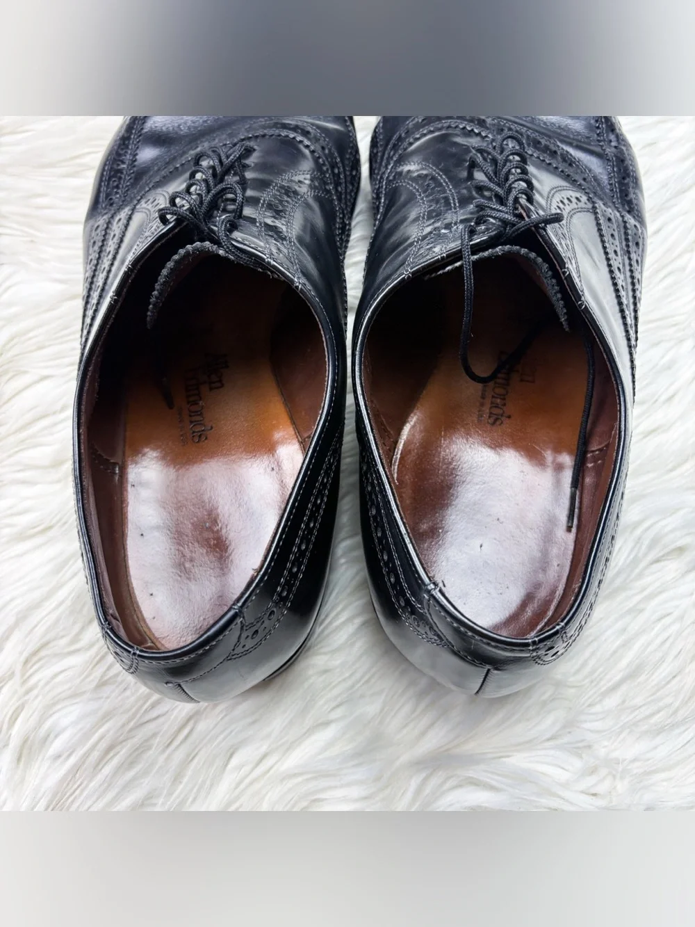 Allen Edmonds Lloyd McAllister Wingtip Oxford Dress Shoes Black Mens 11.5 Formal